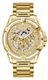 Guess Men's 48mm Gold PVD Quartz Watch GW0497G2 - Wallace Bishop