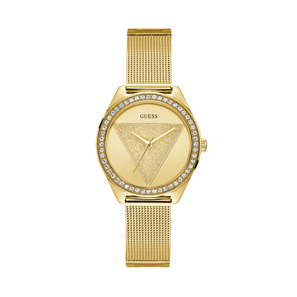 Guess Tri-Glitz Women's Gold PVD Plated Quartz Watch W1142L2 - Wallace Bishop