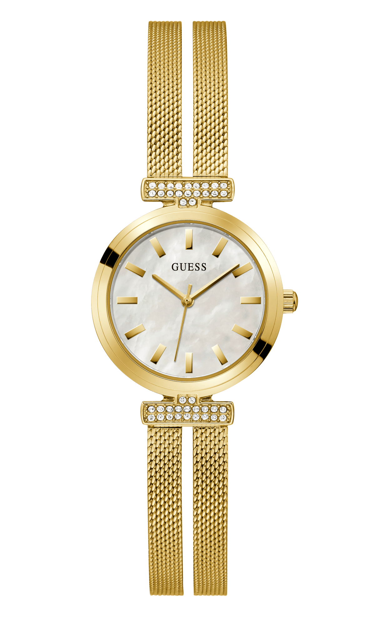 Guess Women's 28mm Gold PVD Quartz Watch GW0471L2 - Wallace Bishop