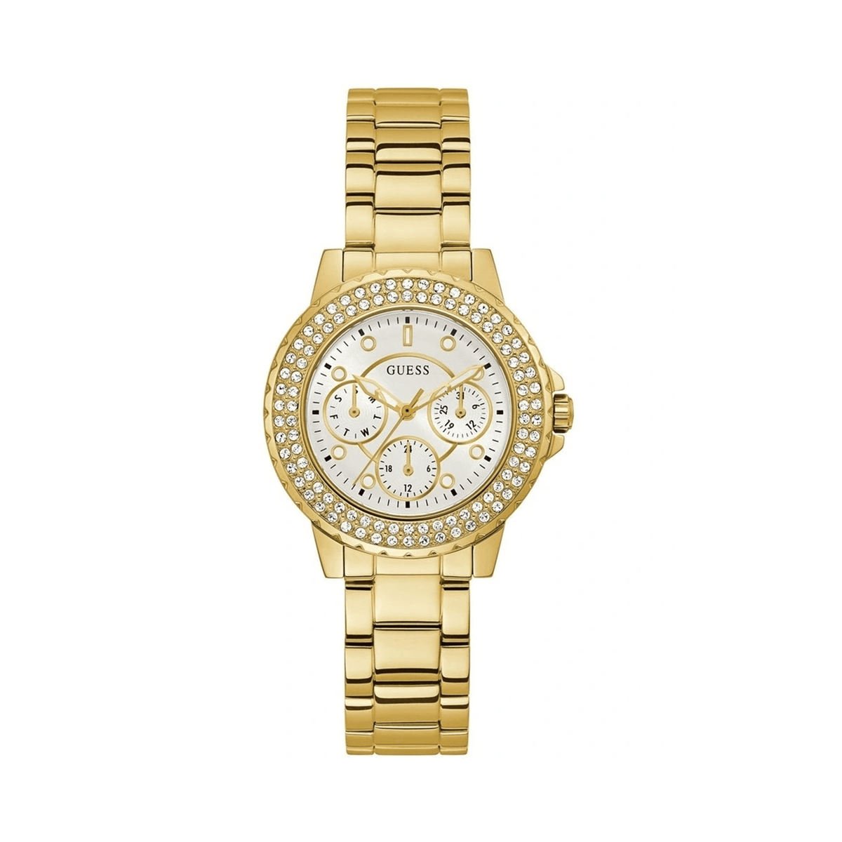 Guess Women's 36mm Gold PVD Quartz Watch GW0410L2 - Wallace Bishop