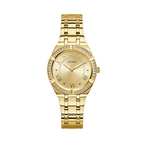 Guess Women's Gold PVD Quartz Fashion Watch Champagne Dial GW0033L2 - Wallace Bishop