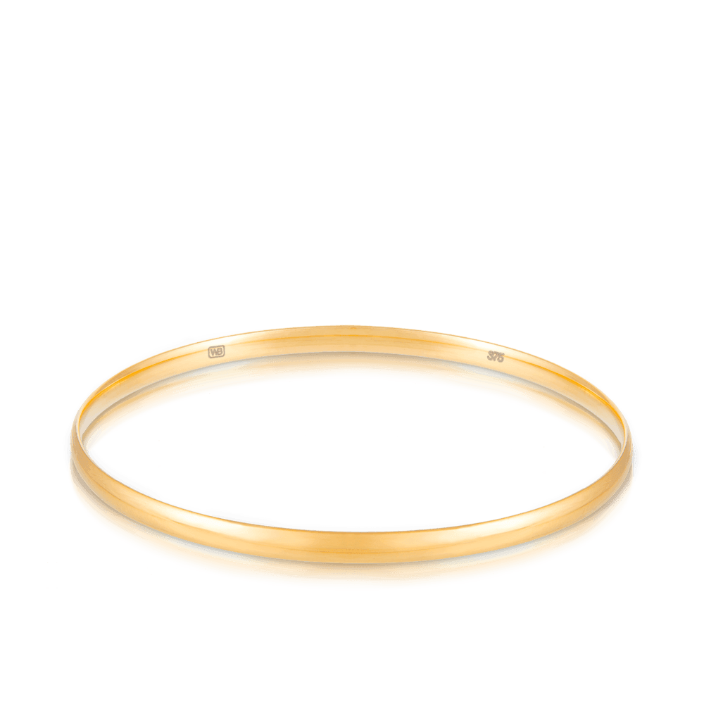 Half round 2025 gold bangles