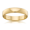 Half Round Bevelled Wedder Ring in 9ct Yellow Gold - Wallace Bishop