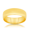 Half Round Bevelled Wedder Ring in 9ct Yellow Gold - Wallace Bishop