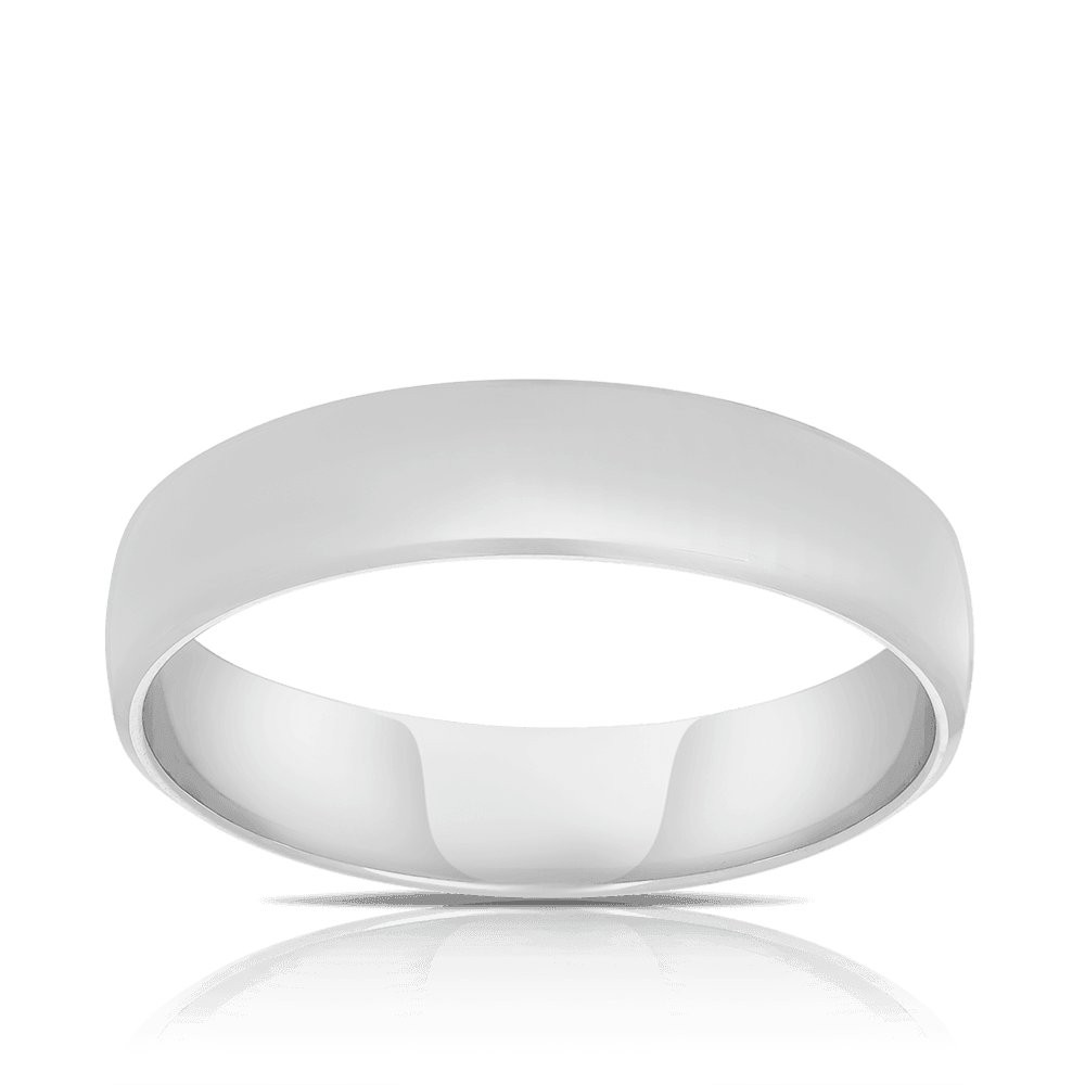 Half Round Wedding & Anniversary Ring in 9ct White Gold - Wallace Bishop