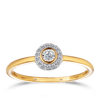 Halo Ring in 9ct Yellow and White Gold - Wallace Bishop