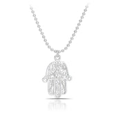 Hamsa Hand Necklace in Sterling Silver - Wallace Bishop