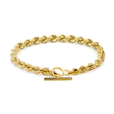 Handmade Anniversary Rope Bracelet in 18ct Yellow Gold - Wallace Bishop