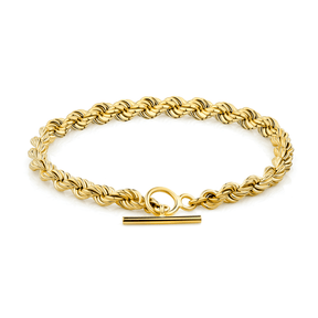 Handmade Anniversary Rope Bracelet in 18ct Yellow Gold - Wallace Bishop