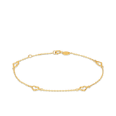 Heart Belcher Bracelet in 9ct Yellow Gold - Wallace Bishop