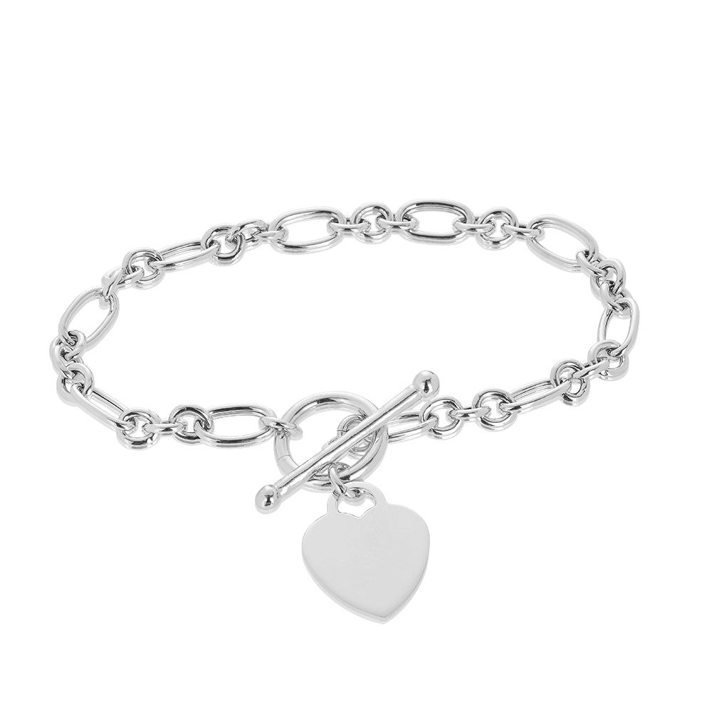 Heart Bracelet in Sterling Silver - Wallace Bishop