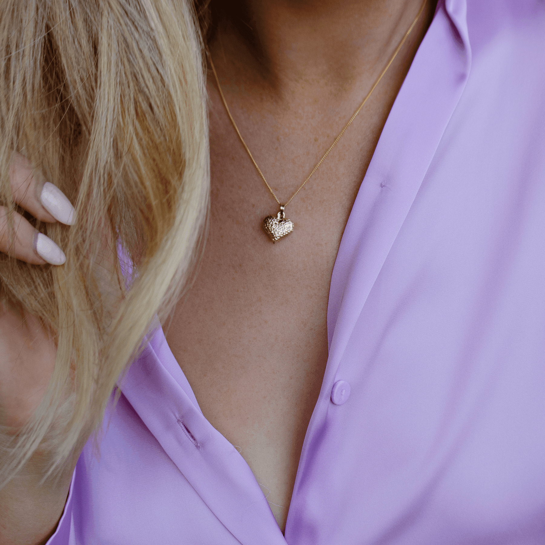 Yellow heart necklace deals
