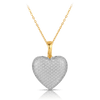 Heart Diamond Pendant in 9ct Yellow and White Gold - Wallace Bishop