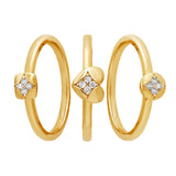 Heart Diamond Stacker Ring in 9ct Yellow Gold - Wallace Bishop