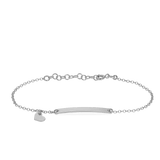 Heart Id Bracelet in Sterling Silver - Wallace Bishop
