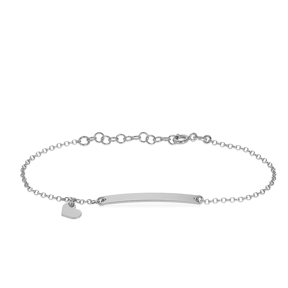 Heart Id Bracelet in Sterling Silver - Wallace Bishop