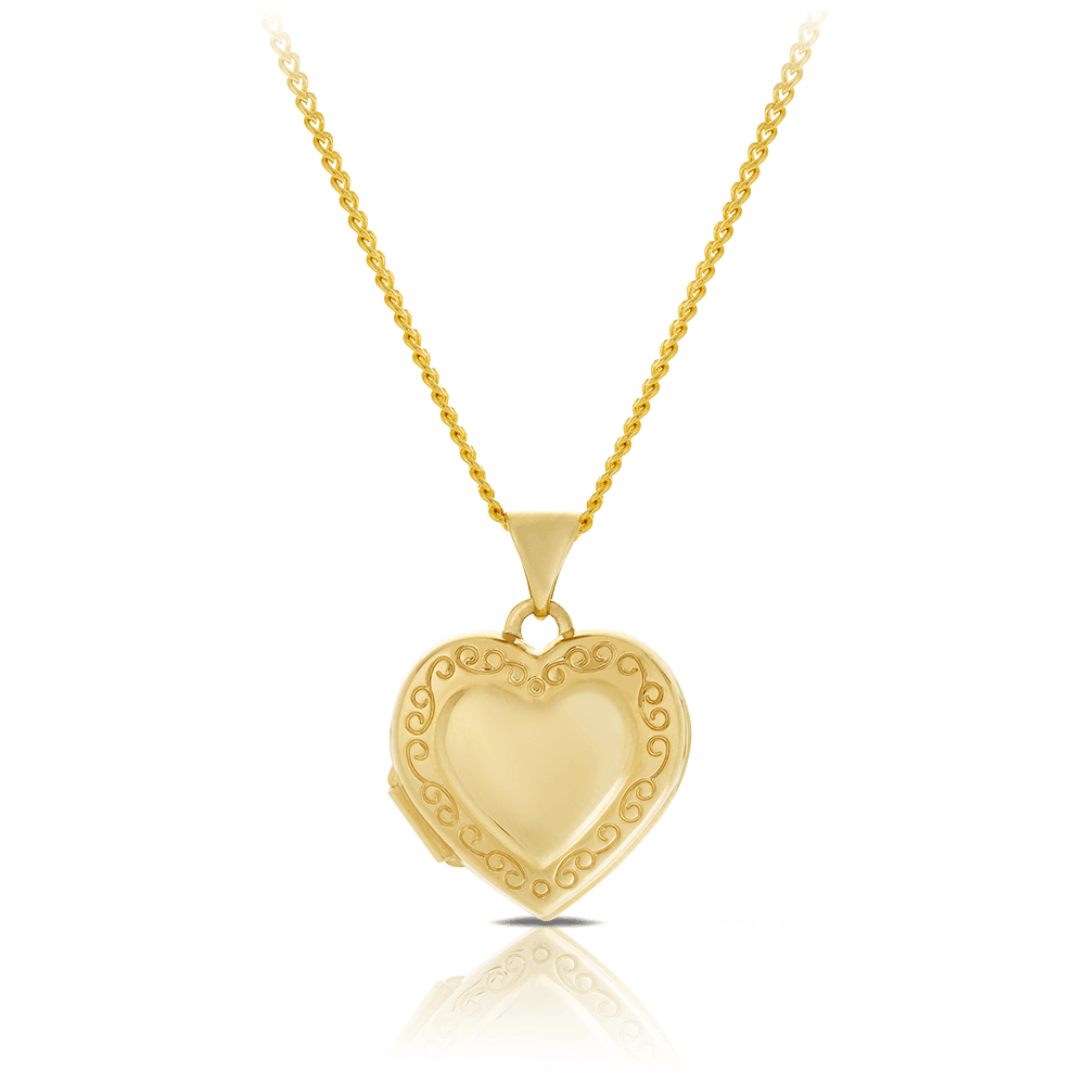 Heart Locket in 9ct Yellow Gold