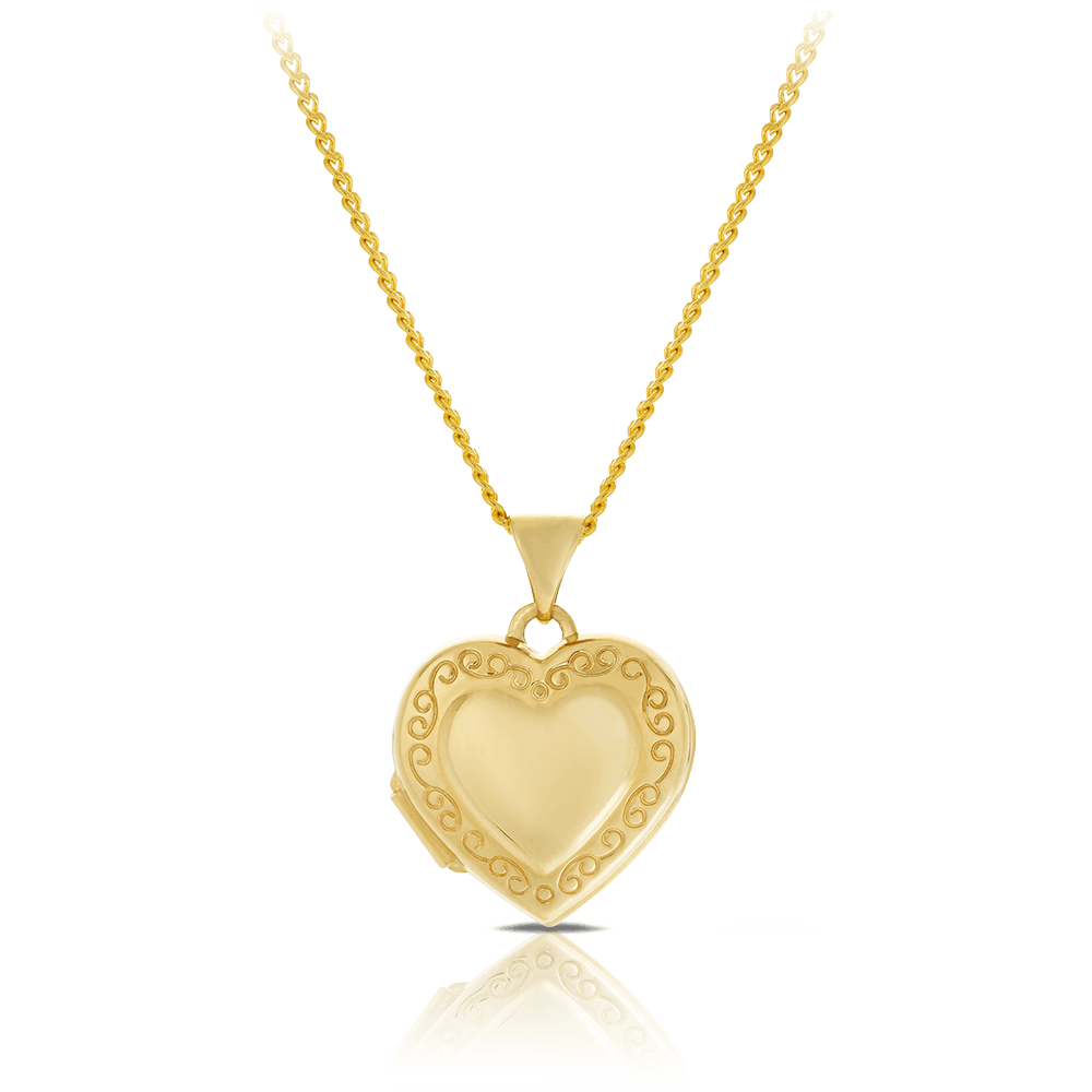 Heart Locket in 9ct Yellow Gold - Wallace Bishop