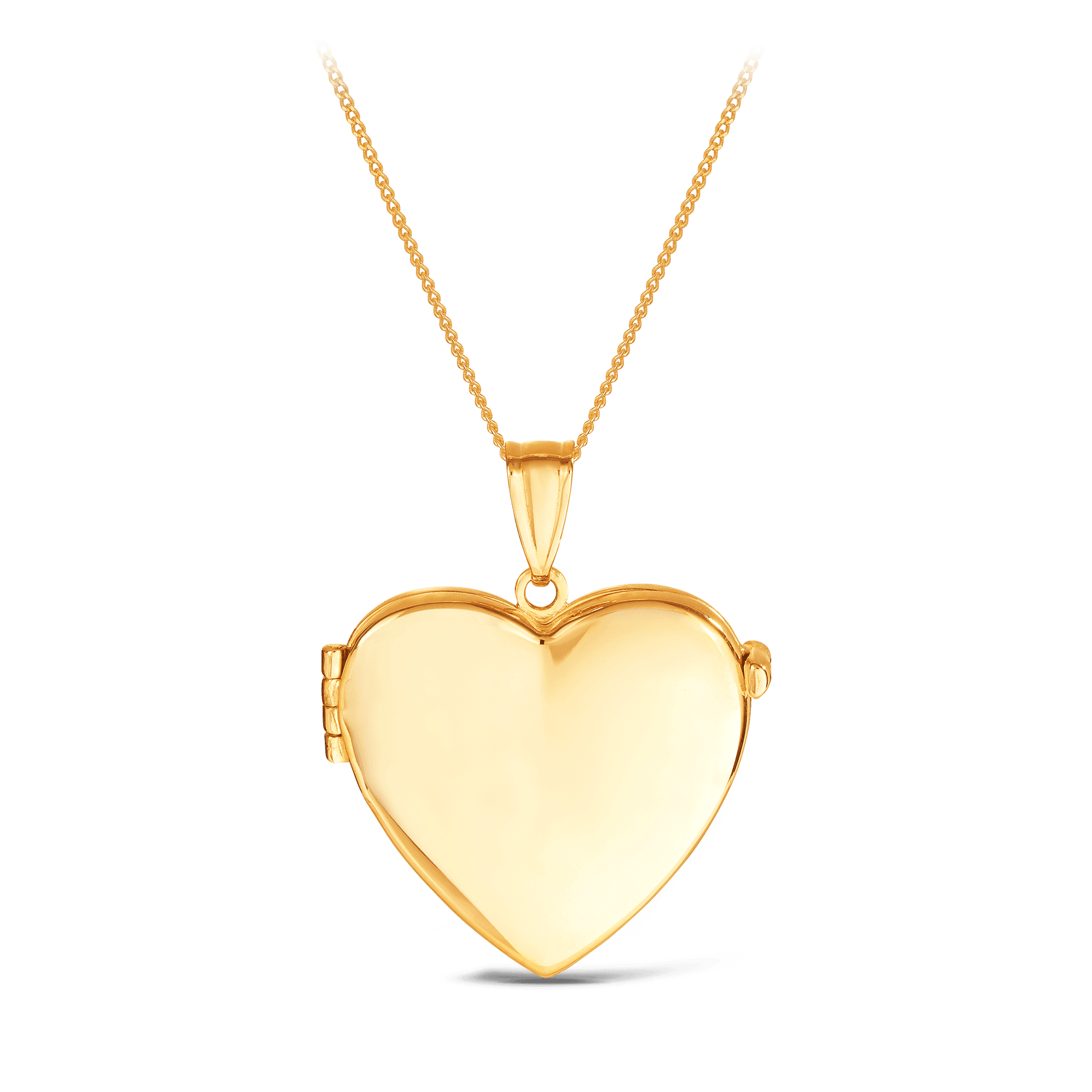 Heart Locket Pendant in 9ct Yellow Gold