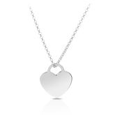 Heart Necklace in Sterling Silver - Wallace Bishop