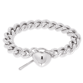 Heart Padlock Bracelet in Sterling Silver - Wallace Bishop