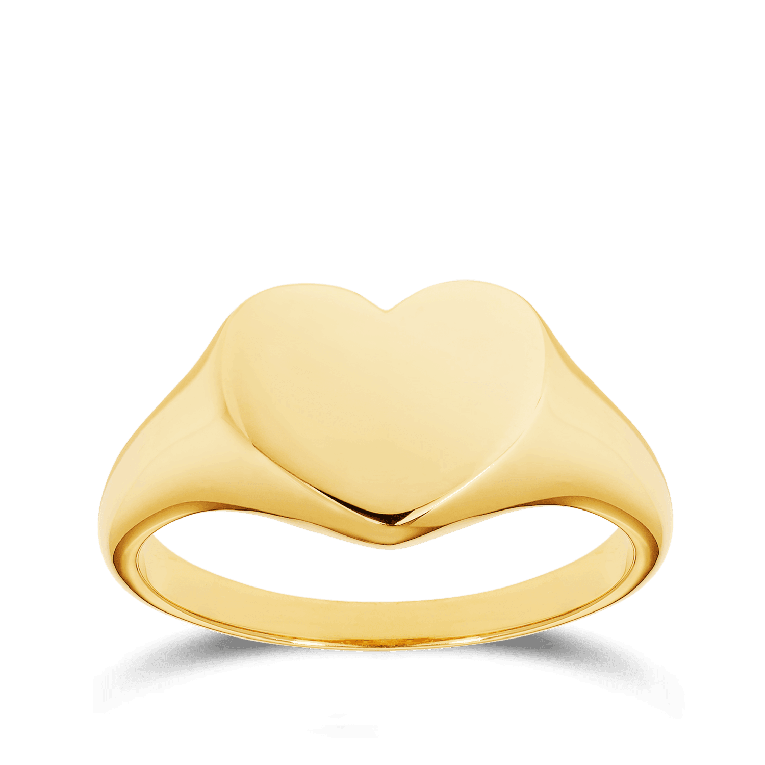 Heart Shape Signet Ring in 9ct Yellow Gold - Wallace Bishop