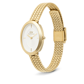 Daniel Wellington Juliette Braided Mesh White Sunray Gold