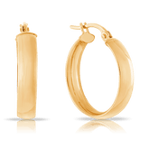 Hoop Earrings in 9ct Yellow Gold - Wallace Bishop