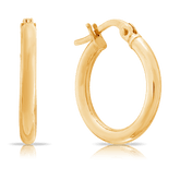 Hoop Earrings in 9ct Yellow Gold - Wallace Bishop