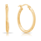 Hoop Earrings in 9ct Yellow Gold - Wallace Bishop