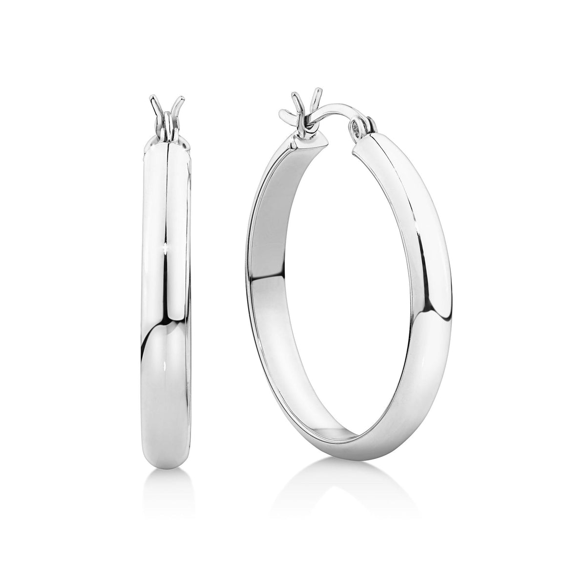 Hoop Earrings in Sterling Silver - Wallace Bishop