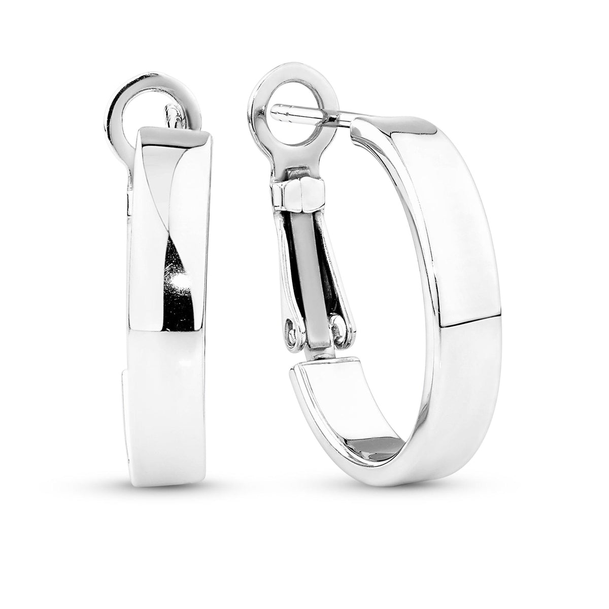 Hoop Earrings in Sterling Silver - Wallace Bishop