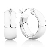 Hoop Earrings in Sterling Silver - Wallace Bishop