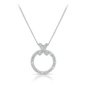 Hug & Kiss Pendant in Sterling Silver - Wallace Bishop