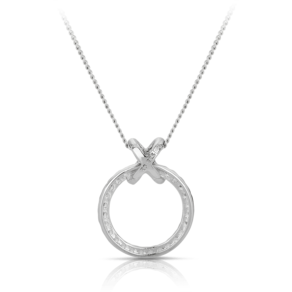 Hug & Kiss Pendant in Sterling Silver - Wallace Bishop