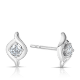 I Treasure® Diamond and Sterling Silver Stud Earrings - Wallace Bishop