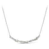 I Treasure® Diamond and Sterling Silver Twist Necklace - Wallace Bishop