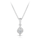 I Treasure® Diamond and Sterling Silver Twist Pendant TDW 0.080ct - Wallace Bishop