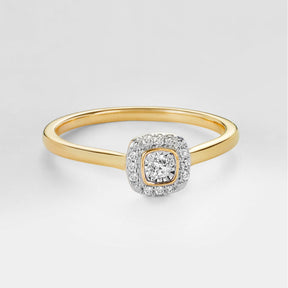 I Will Diamond Ring in 9ct Yellow and White Gold TGW 0.11ct - Wallace Bishop