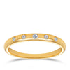 I Will® Round Brilliant Cut Diamond 5-Stone Promise Ring in 9ct Yellow Gold - Wallace Bishop