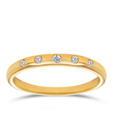 I Will® Round Brilliant Cut Diamond 5-Stone Promise Ring in 9ct Yellow Gold - Wallace Bishop