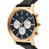 Daniel Wellington Iconic Chronograph Sheffield Arctic Panda Rose Gold