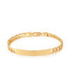 Identification Curb Link Men's Bracelet in 9ct Yellow Gold - Wallace Bishop