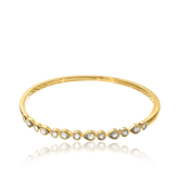 Illusion Set Diamond Bangle in 9ct Yellow Gold TGW 0.52ct - Wallace Bishop