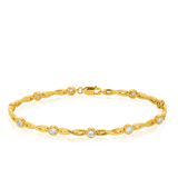 Infinity Link Diamond Bracelet in 9ct Yellow Gold - Wallace Bishop