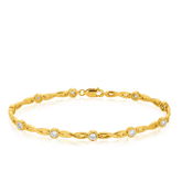 Infinity Link Diamond Bracelet in 9ct Yellow Gold - Wallace Bishop