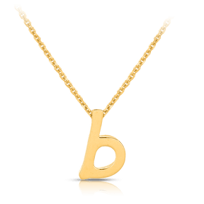 Initial Necklace in 9ct Yellow Gold - Wallace Bishop