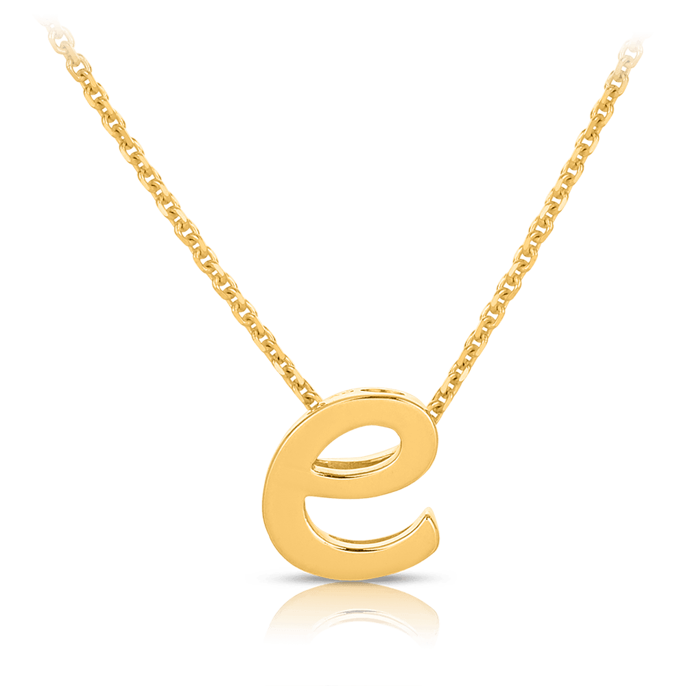 9ct initial necklace top