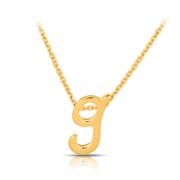 Initial Necklace in 9ct Yellow Gold - Wallace Bishop