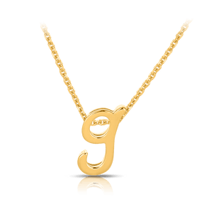 Initial Necklace in 9ct Yellow Gold - Wallace Bishop